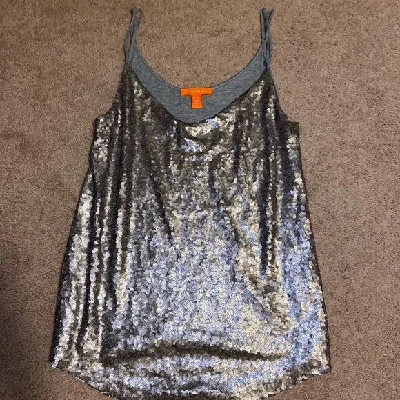 Silver sequin tank - Picture 3 of 3